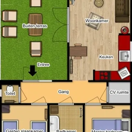 בקתה Chalet Eik *